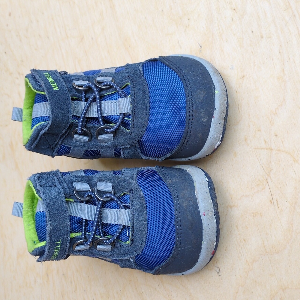 Merrell Kids Blue and Green Boots